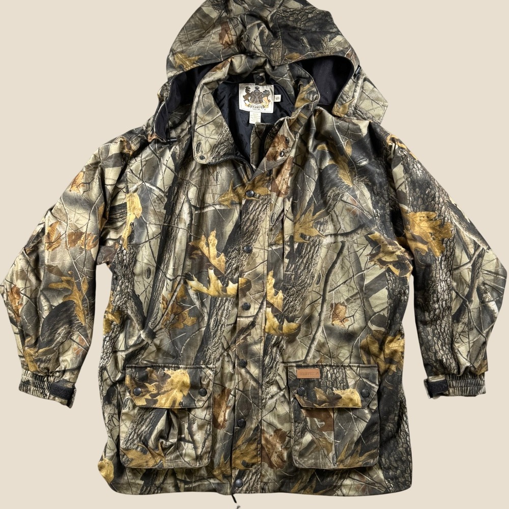 Herter's Jacket Men 3XL REG Realtree Hardwoods Camo Hooded Hunting Warm Trail